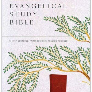 NKJV Evangelical Study Bible, Comfort Print--soft leather-look, brown (indexed)